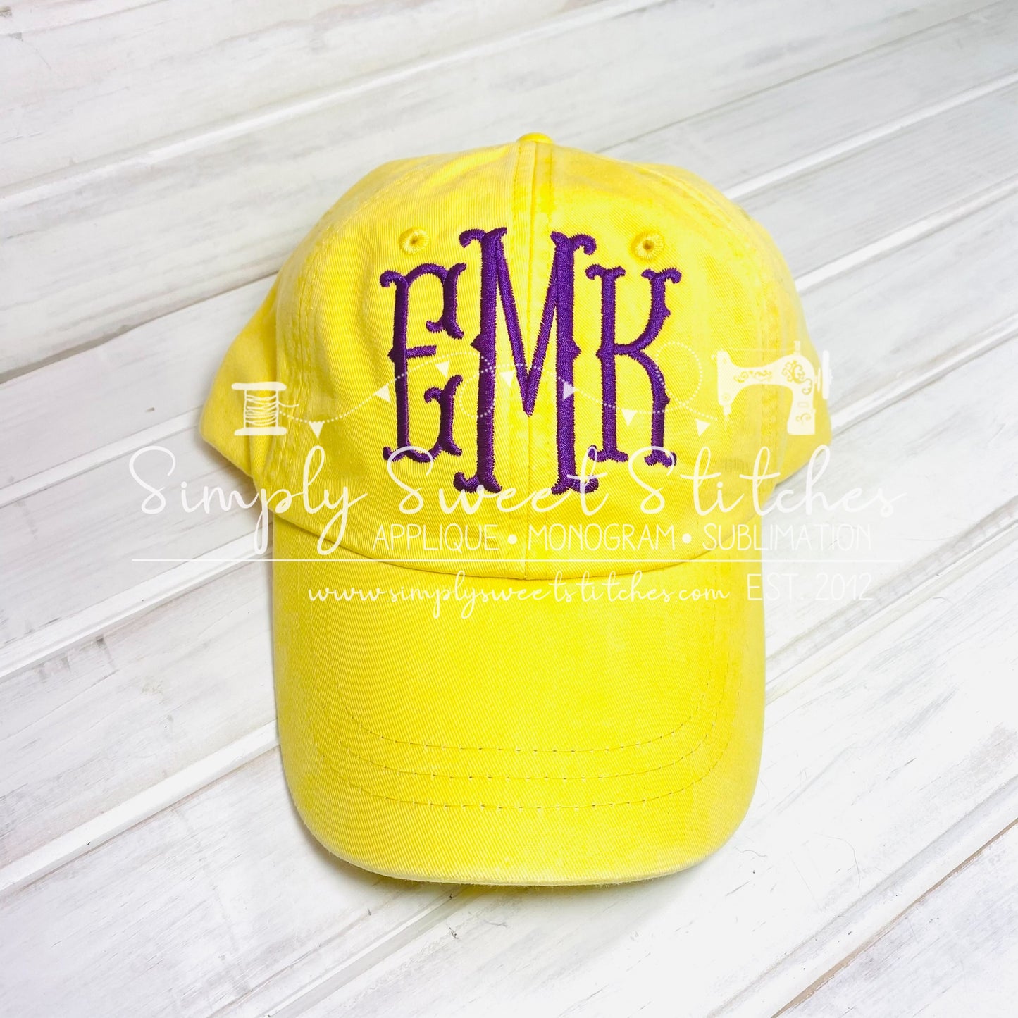 1068 - MONOGRAMMED BASEBALL HAT