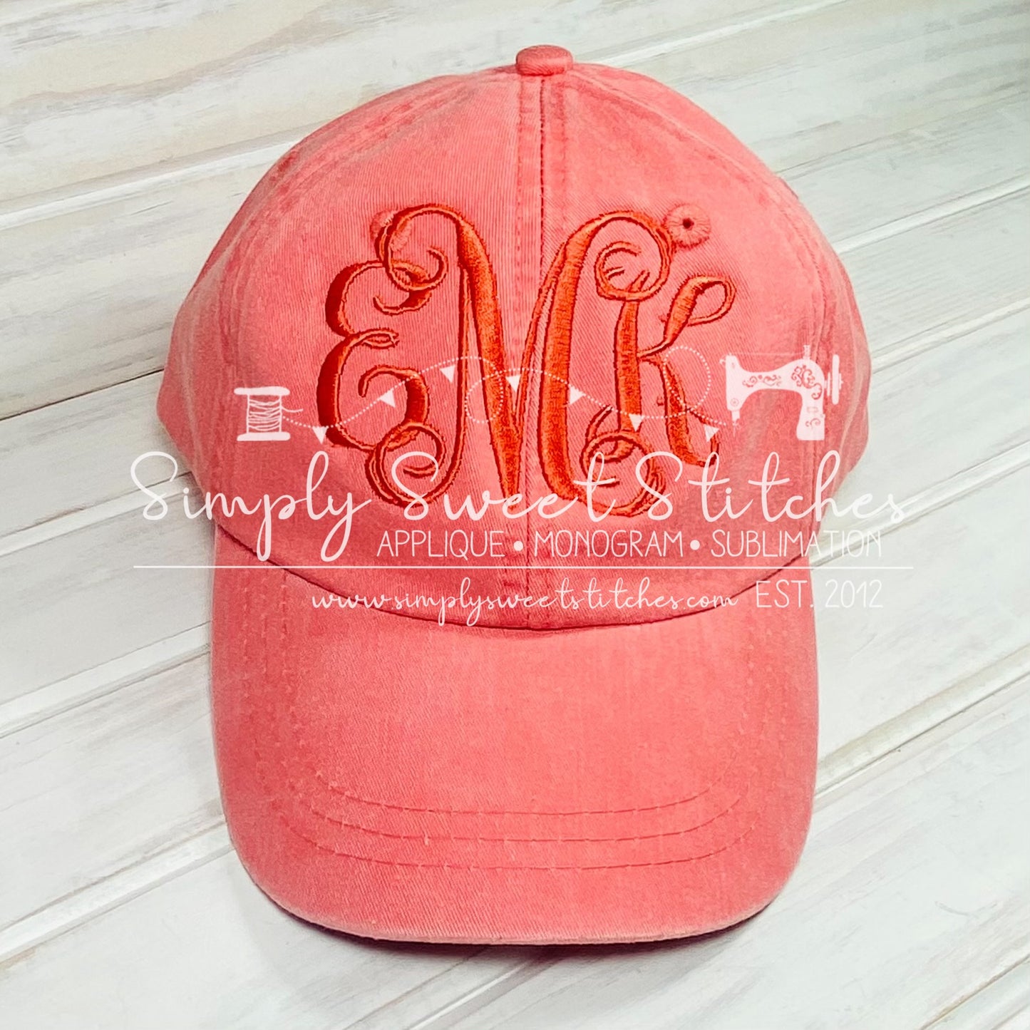 1068 - MONOGRAMMED BASEBALL HAT