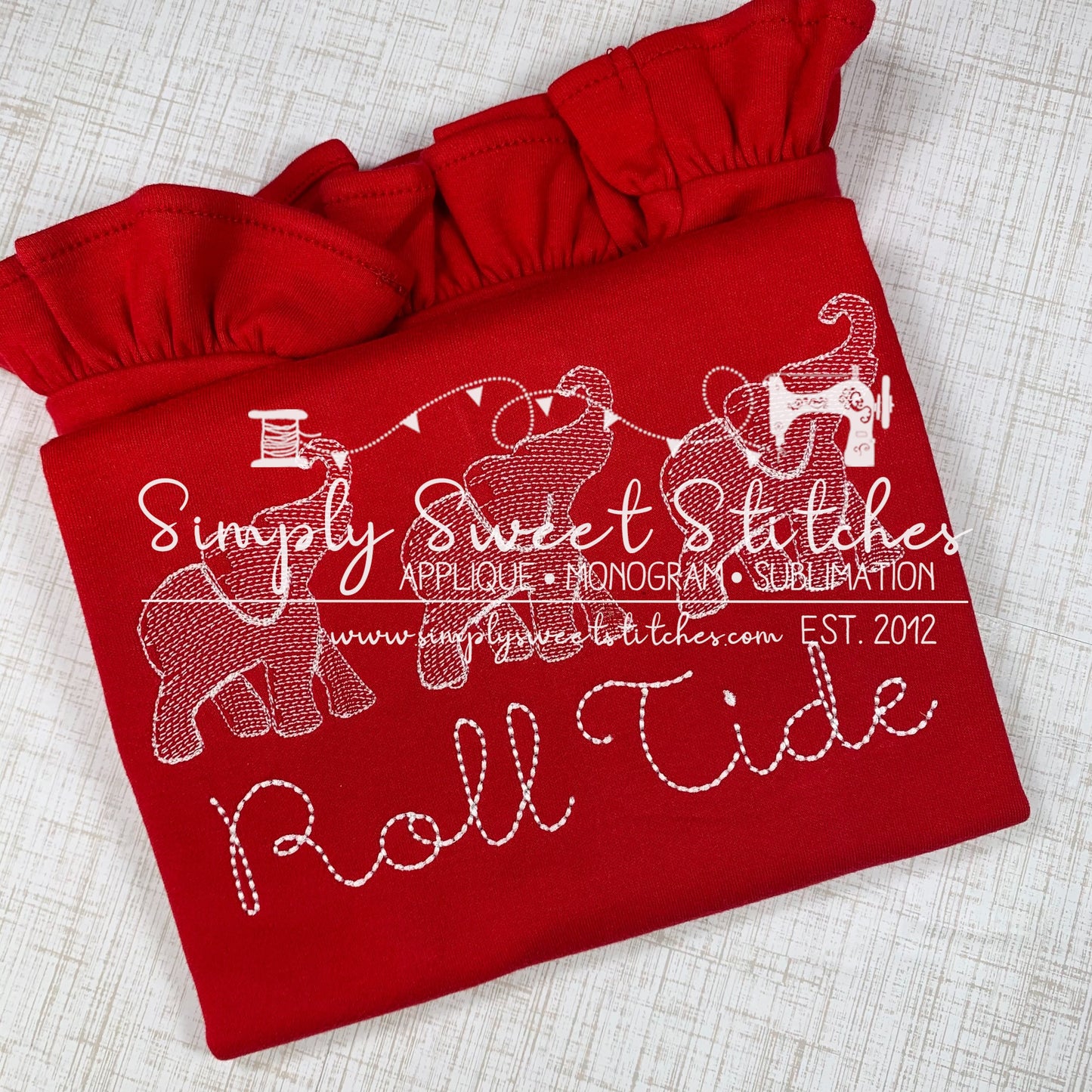 1119 - ELEPHANT TRIO - SKETCH CHILD SHIRT