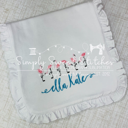 1765 - FLAMINGO LINE - BURP CLOTH