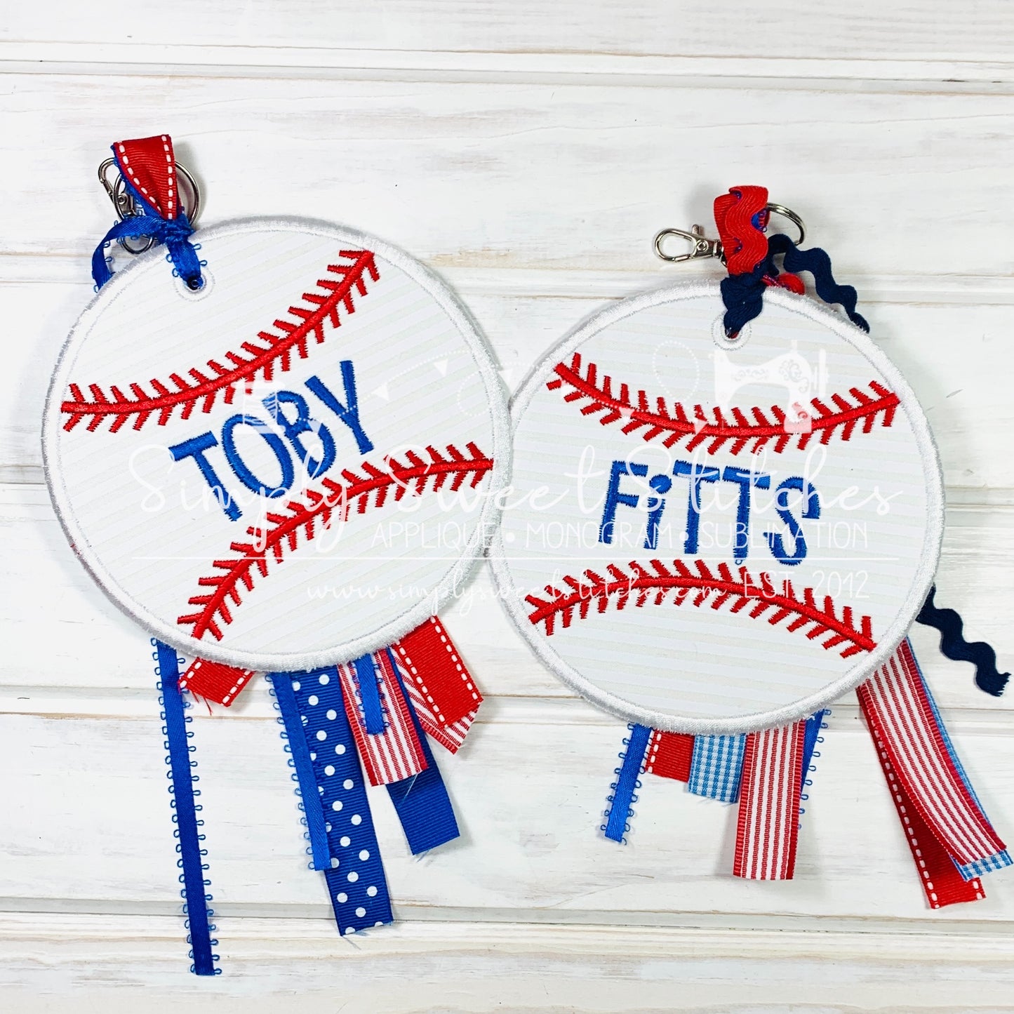 2007 - BASEBALL APPLIQUE - BAG TAG