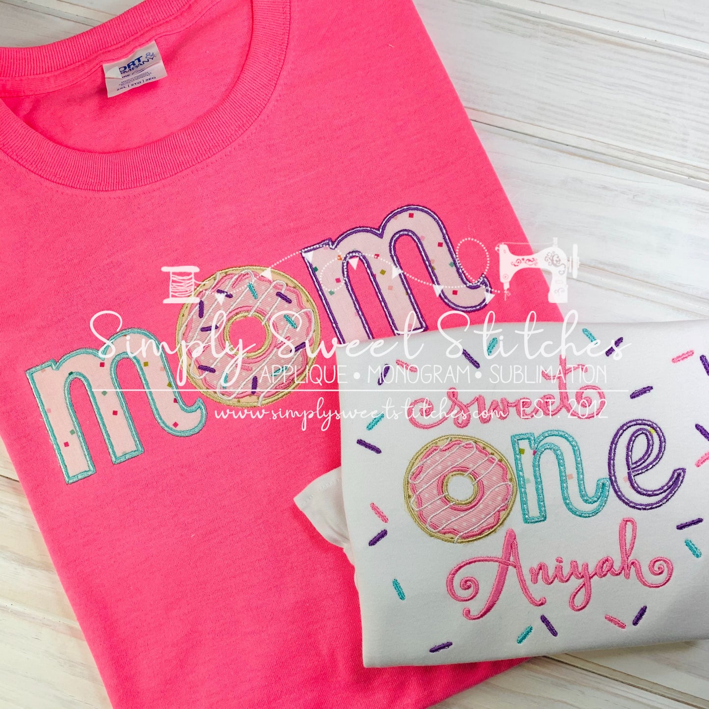 1802 - SWEET ONE BIRTHDAY - APPLIQUE CHILD SHIRT
