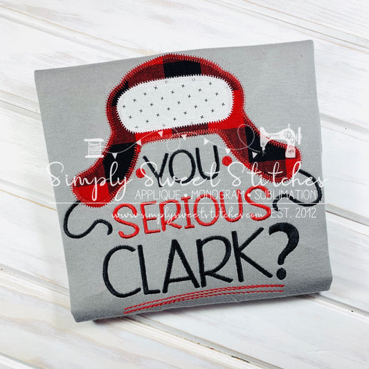 1238 - YOU SERIOUS? - APPLIQUE CHILD SHIRT
