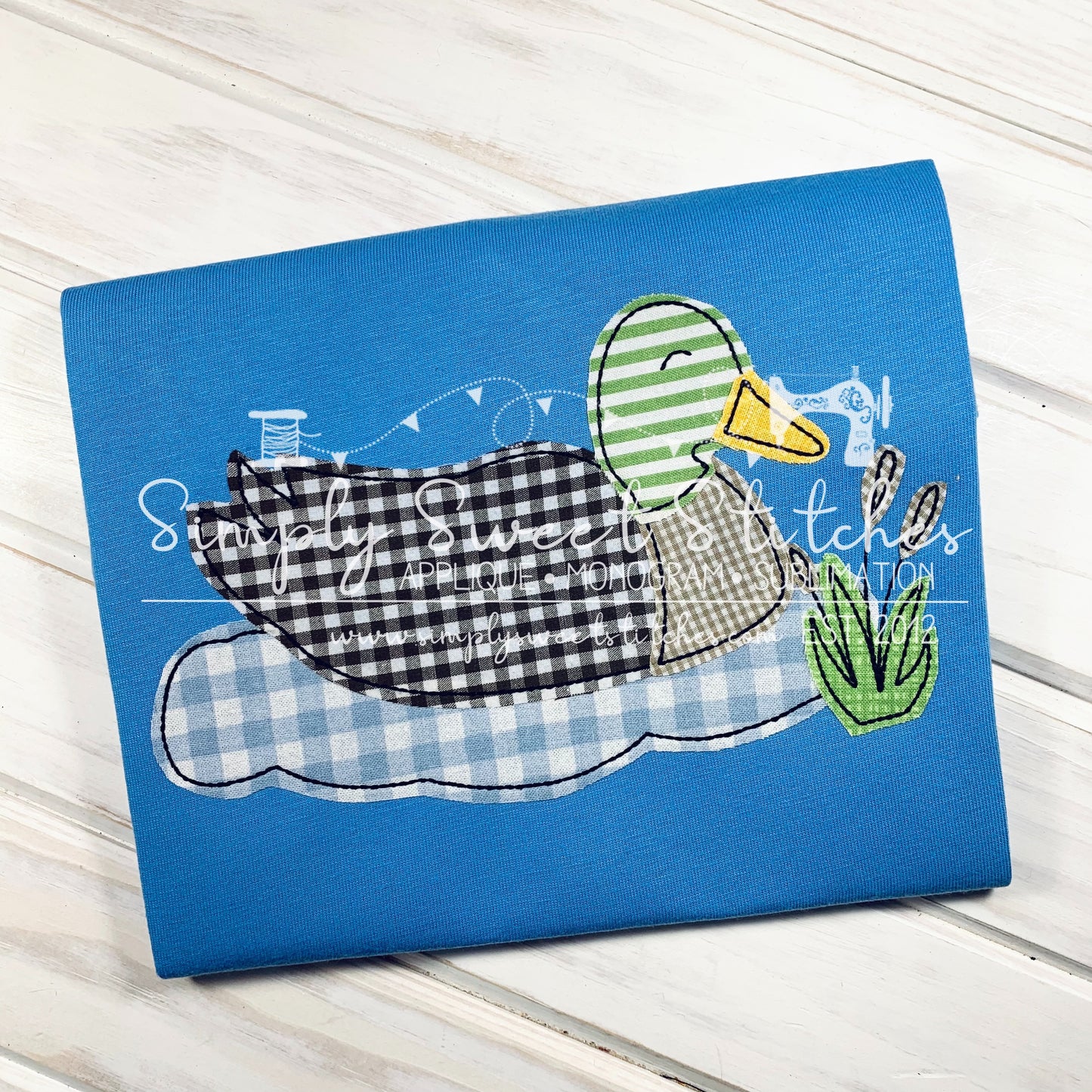 1558 - DUCK - APPLIQUE CHILD SHIRT