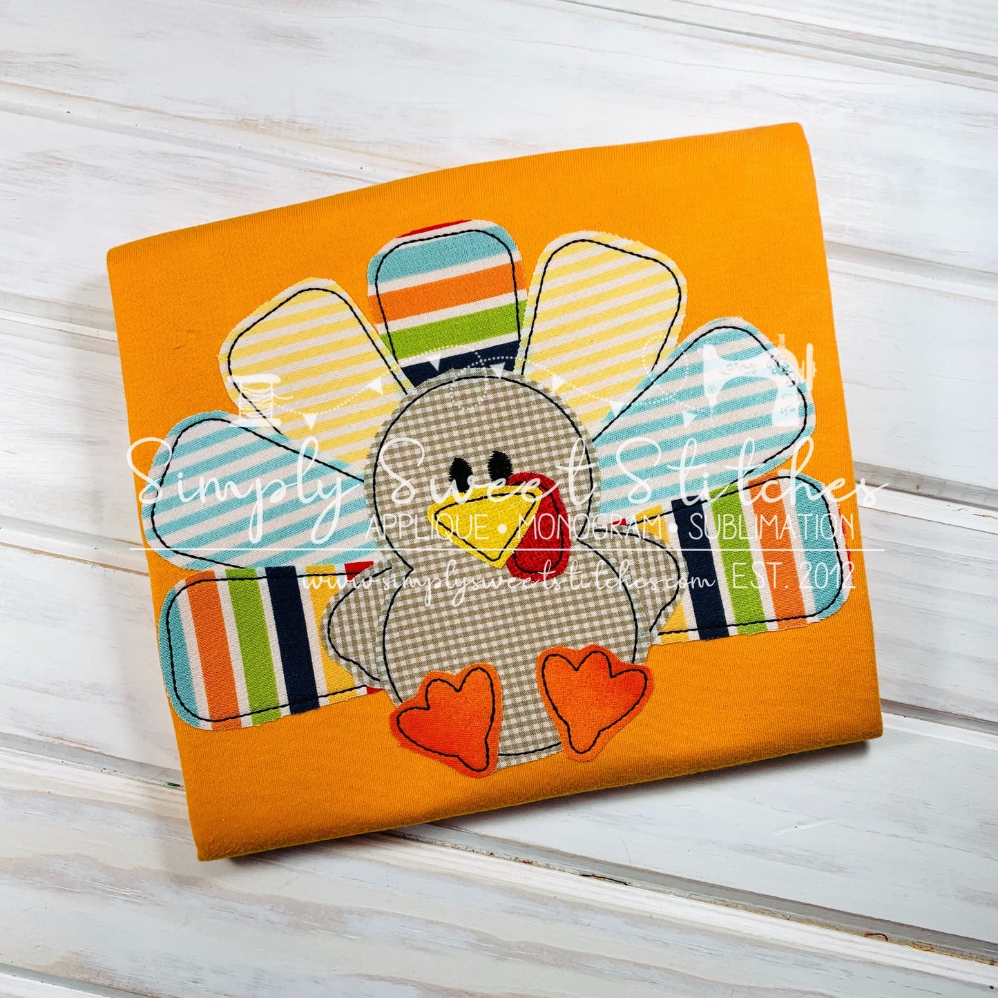 1930 - BOY TURKEY APPLIQUE - CHILD SHIRT