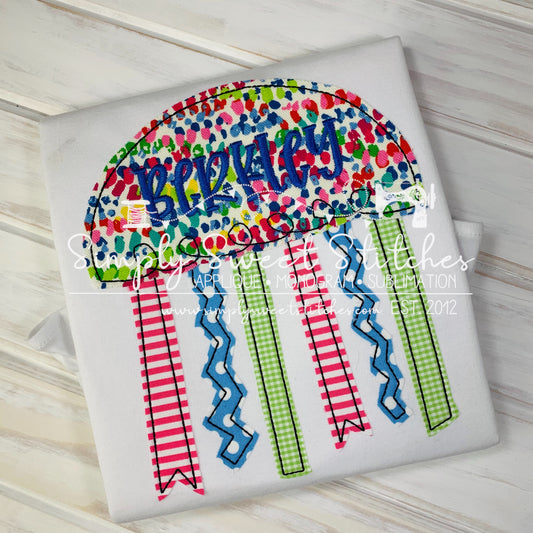 1665 - JELLYFISH - APPLIQUE CHILD SHIRT