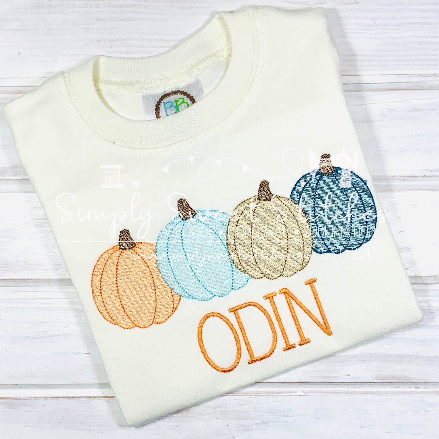 2130 - PUMPKIN LINE - SKETCH CHILD SHIRT