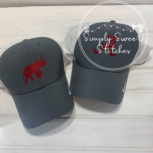 2076 - EMBROIDERED ELEPHANT - BASEBALL HAT