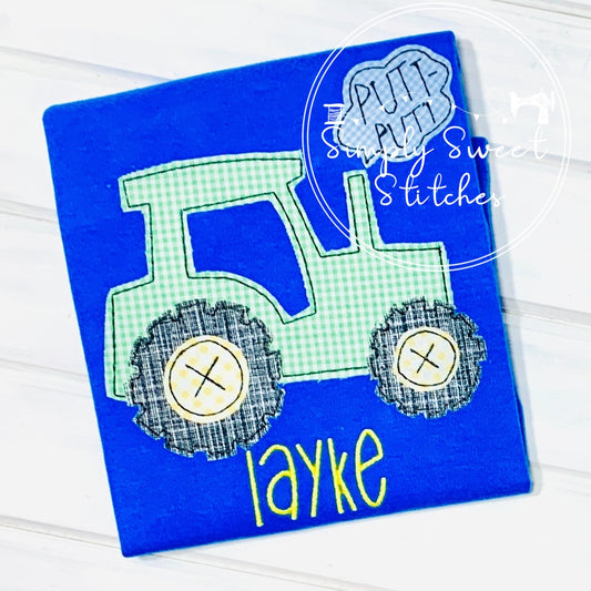 1561 - TRACTOR - APPLIQUE CHILD SHIRT