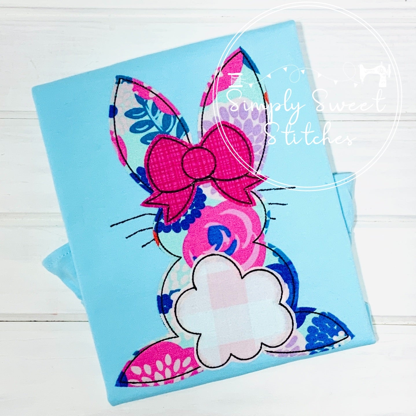 1521 - EASTER BUNNY COTTONTAIL - APPLIQUE CHILD SHIRT