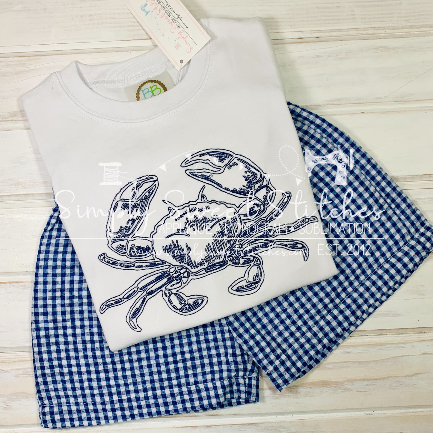 2075 - VINTAGE CRAB - SKETCH CHILD SHIRT