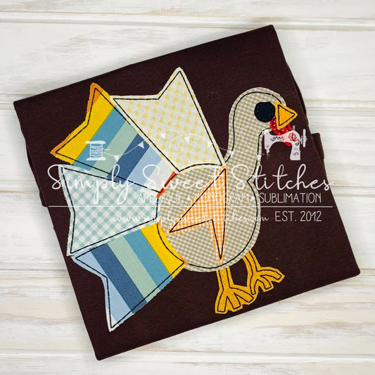 1822 - FALL TURKEY - APPLIQUE CHILD SHIRT