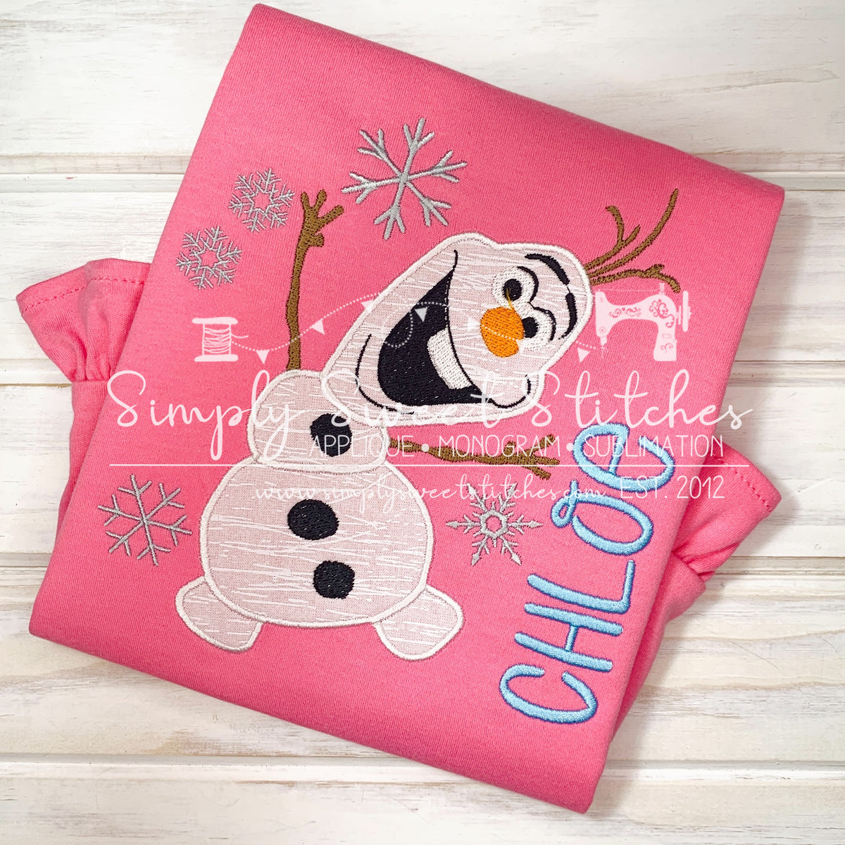 1735 - SNOWMAN FRIEND - APPLIQUE CHILD SHIRT