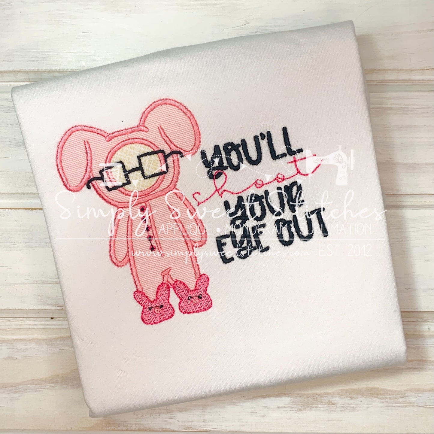 1849 - YOU'LL SHOOT YOUR EYE OUT - APPLIQUE CHILD SHIRT