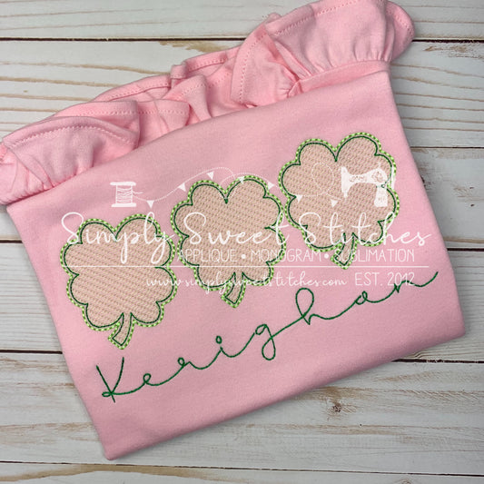 1352 - SHAMROCK TRIO - SKETCH CHILD SHIRT