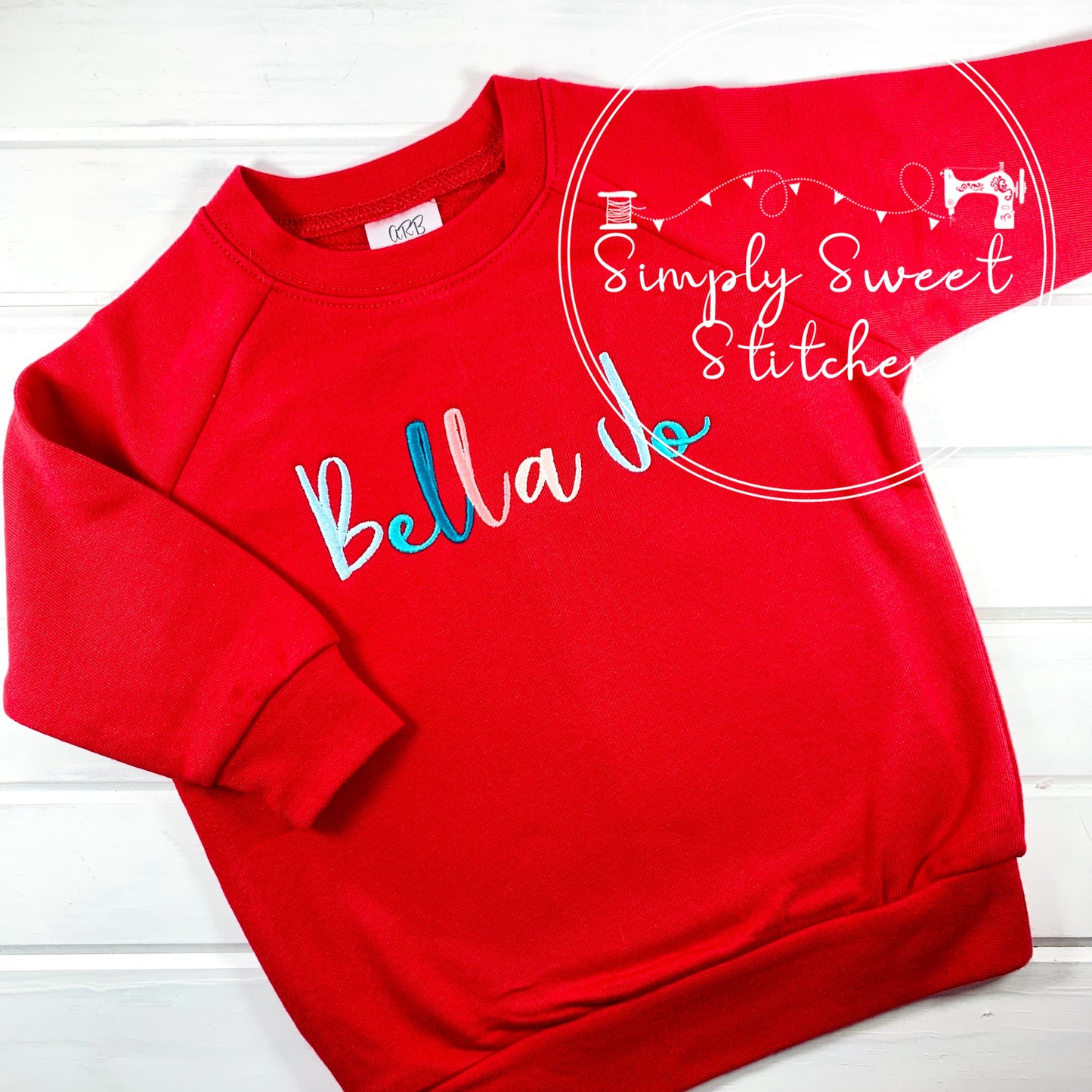 1972 - RAINBOW NAME - EMBROIDERY CHILD SWEATSHIRT