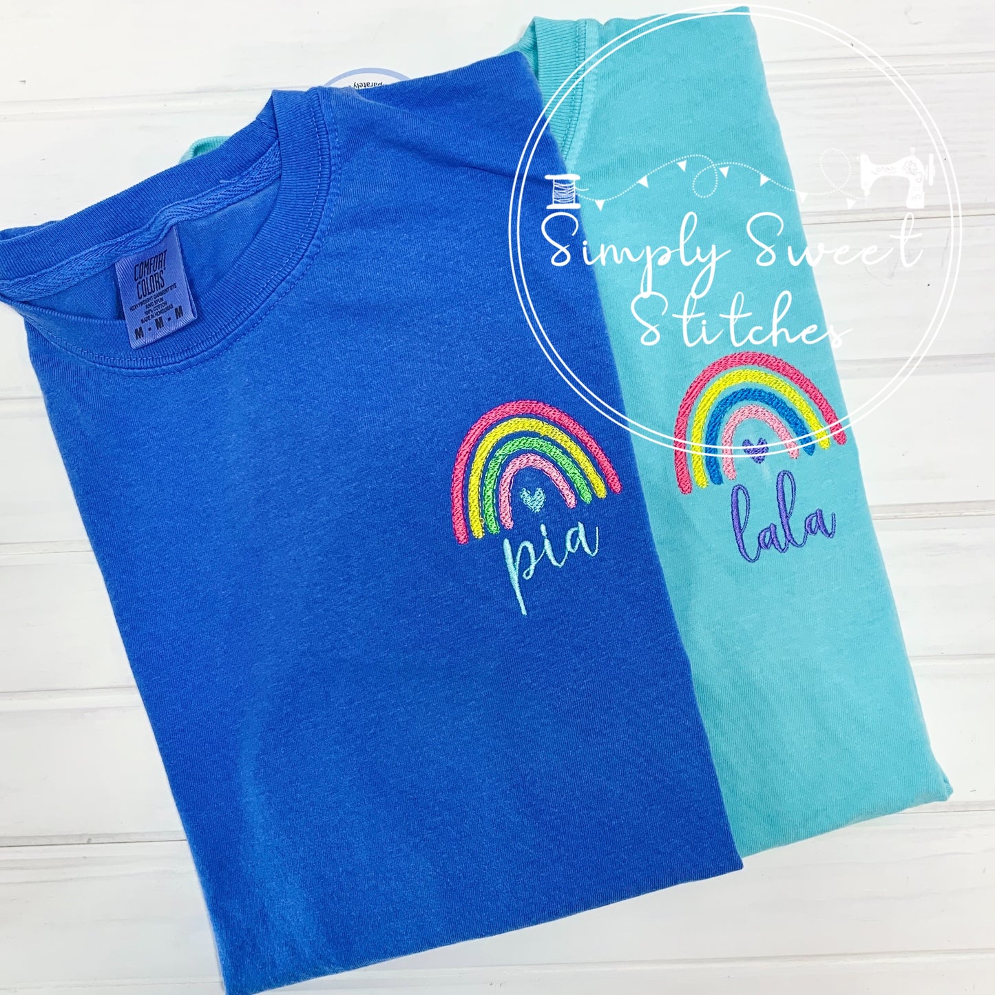 2052 - RAINBOW POCKET - EMBROIDERY ADULT SHIRT