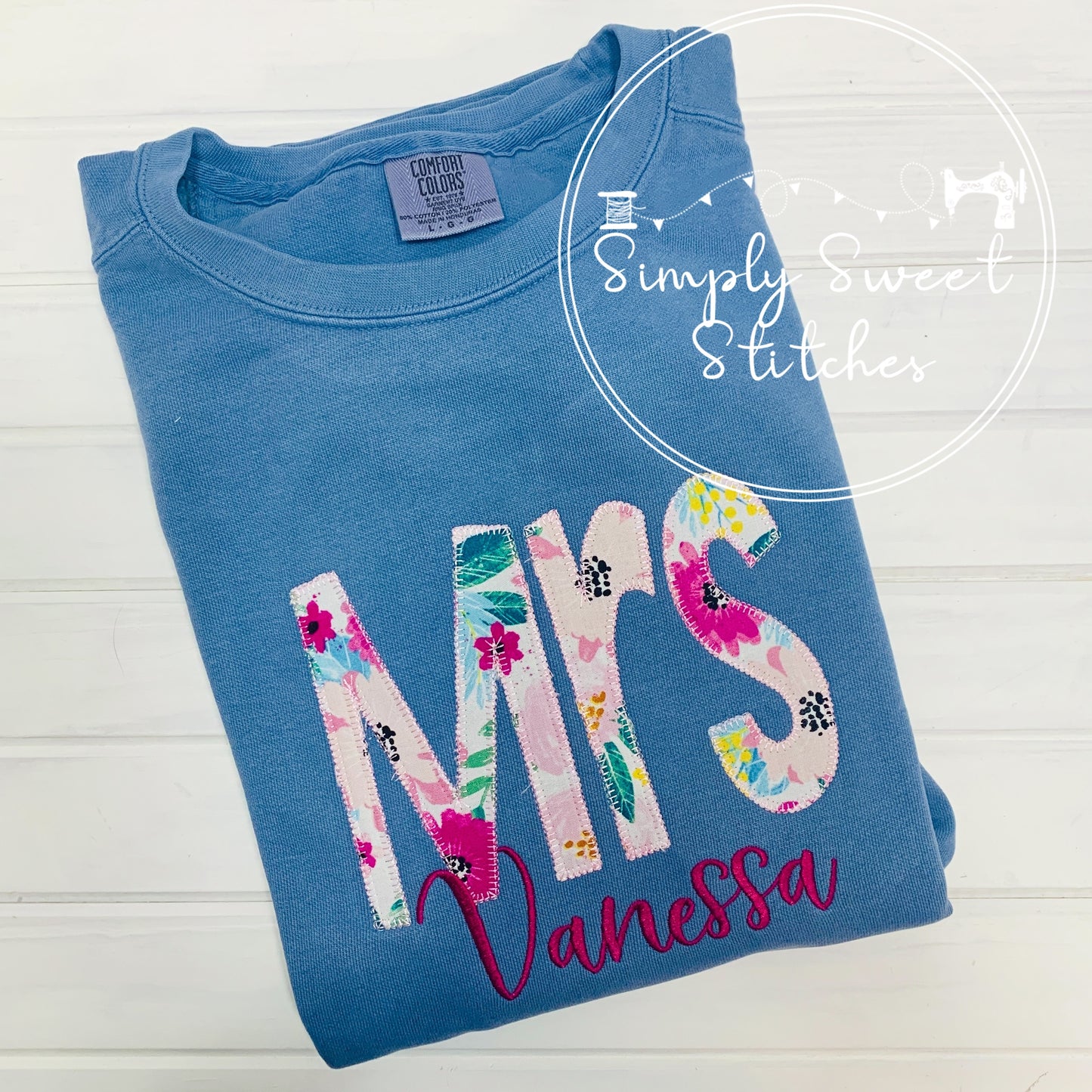 1976 - TEACHER NAME - EMBROIDERY ADULT SHIRT