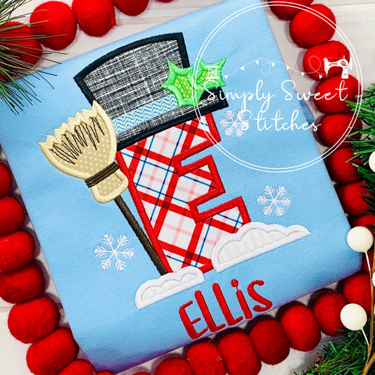 2227 - FROSTY ALPHABET - APPLIQUE CHILD SHIRT