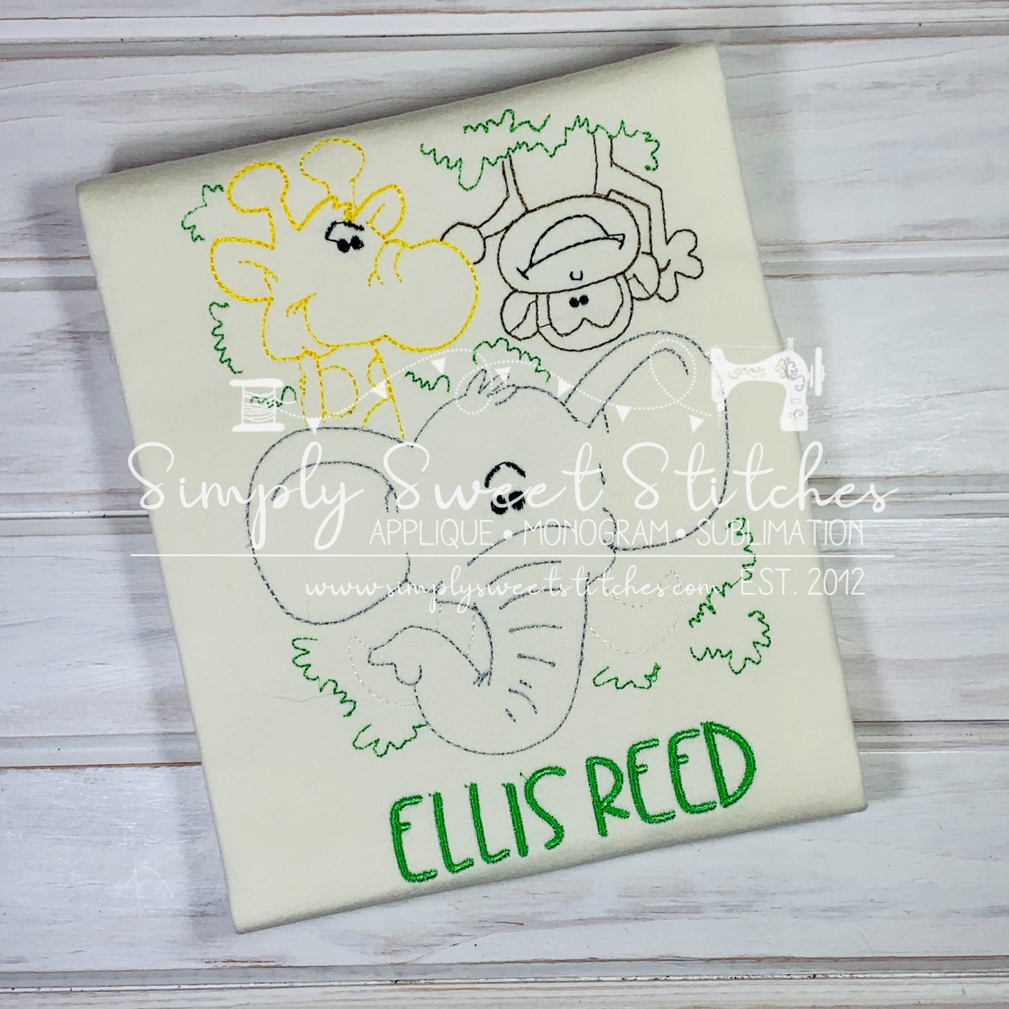 1581 - JUNGLE SAFARI - SKETCH CHILD SHIRT