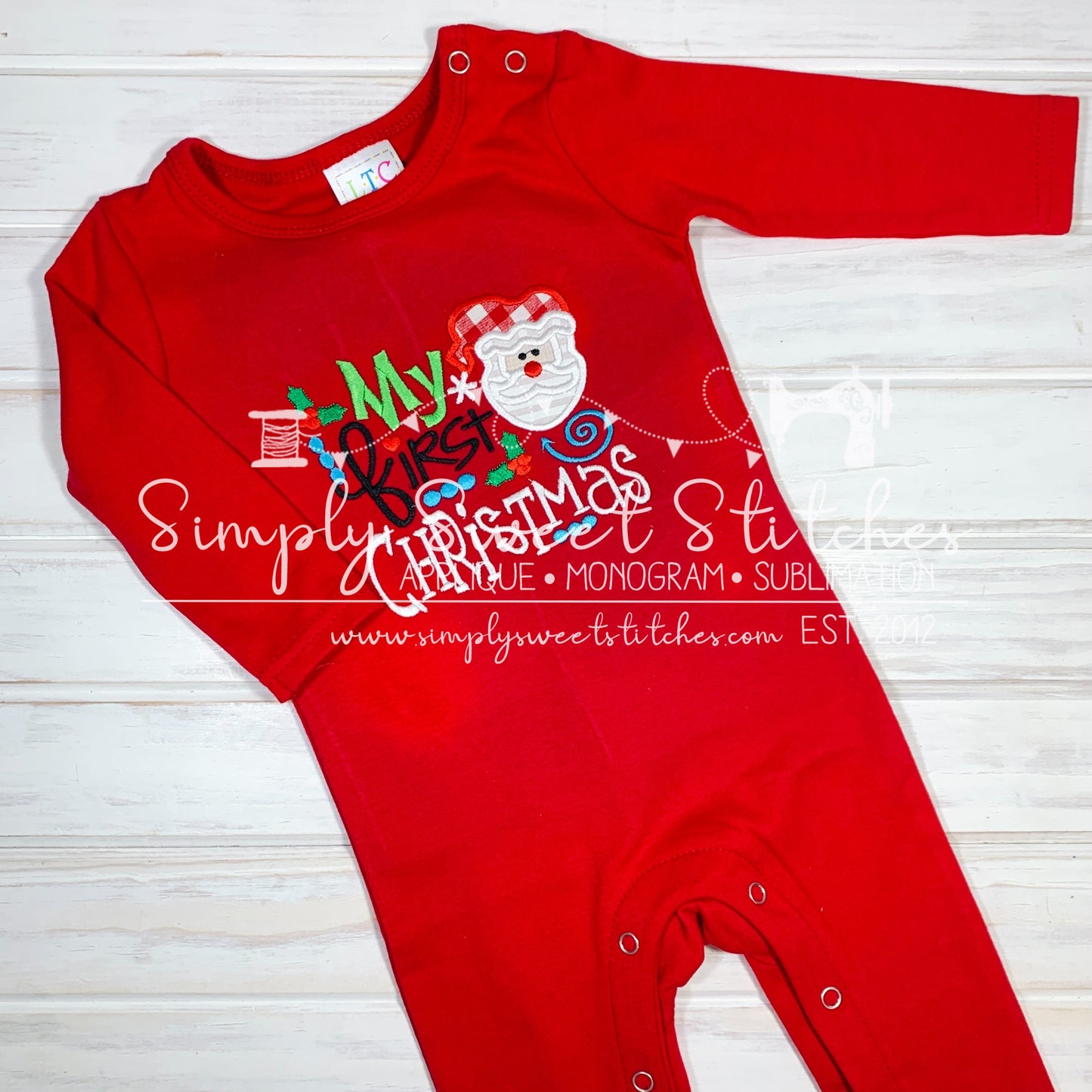 1920 - MY FIRST CHRISTMAS - APPLIQUE CHILD SHIRT