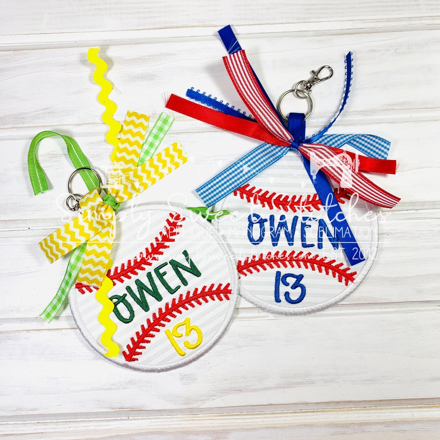 2007 - BASEBALL APPLIQUE - BAG TAG