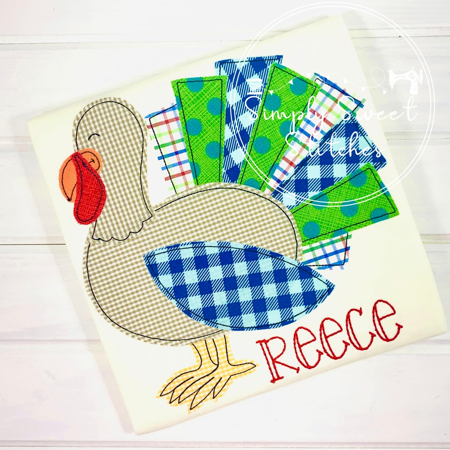 1192 - TOM TURKEY - APPLIQUE CHILD SHIRT