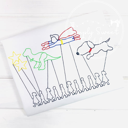 2176 - BOY THANKSGIVING DAY PARADE - SKETCH CHILD SHIRT