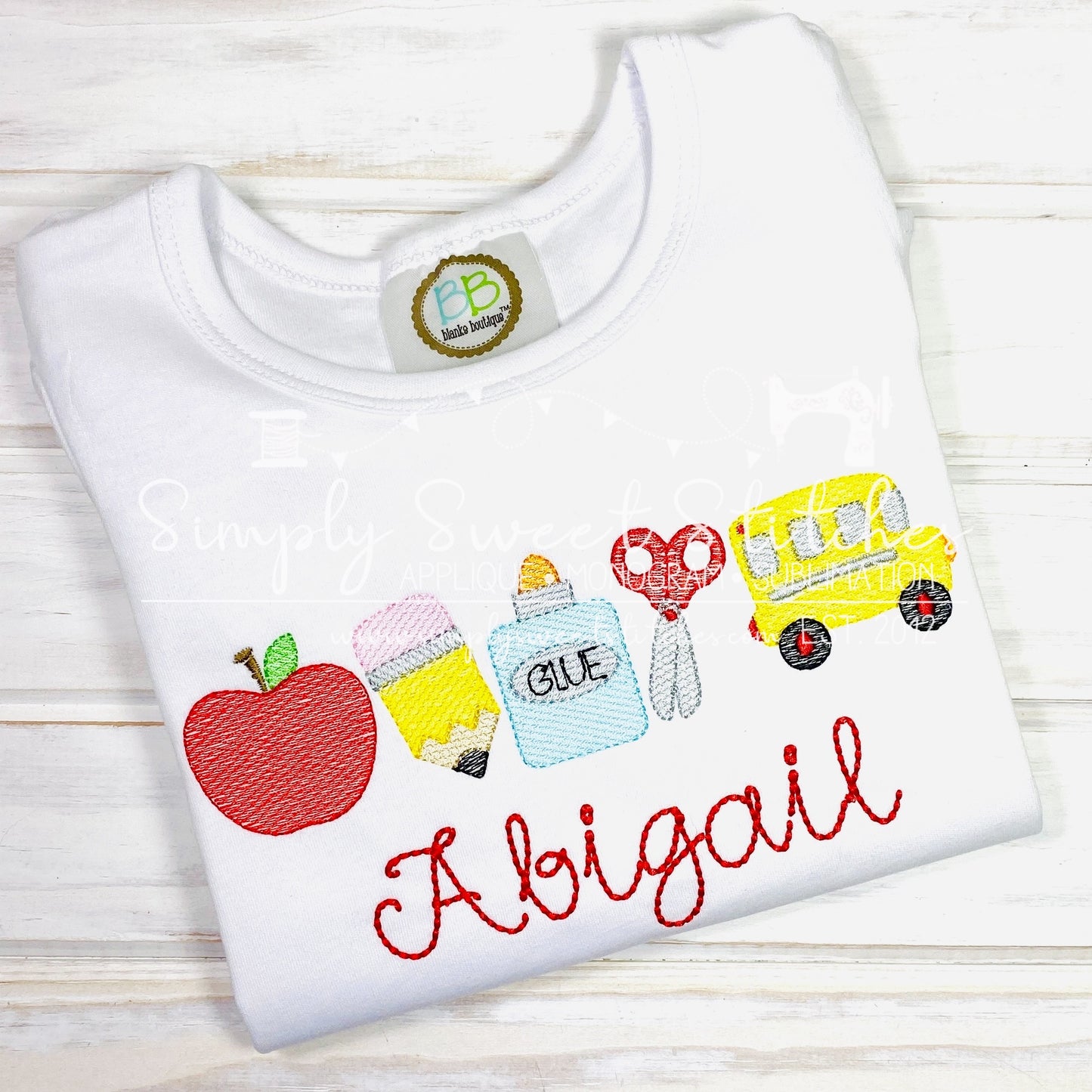 2090 - SCHOOL SUPPLIES - SKETCH CHILD SHIRT