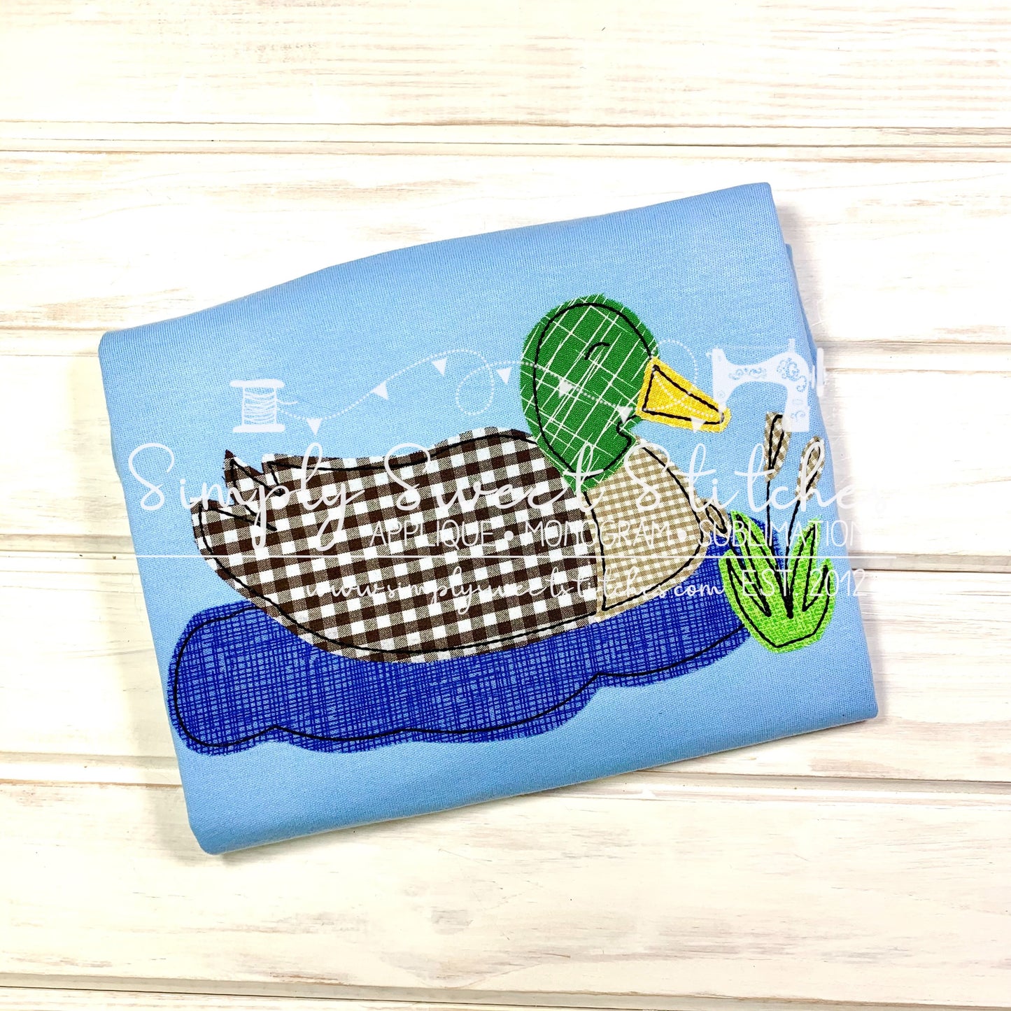 1558 - DUCK - APPLIQUE CHILD SHIRT
