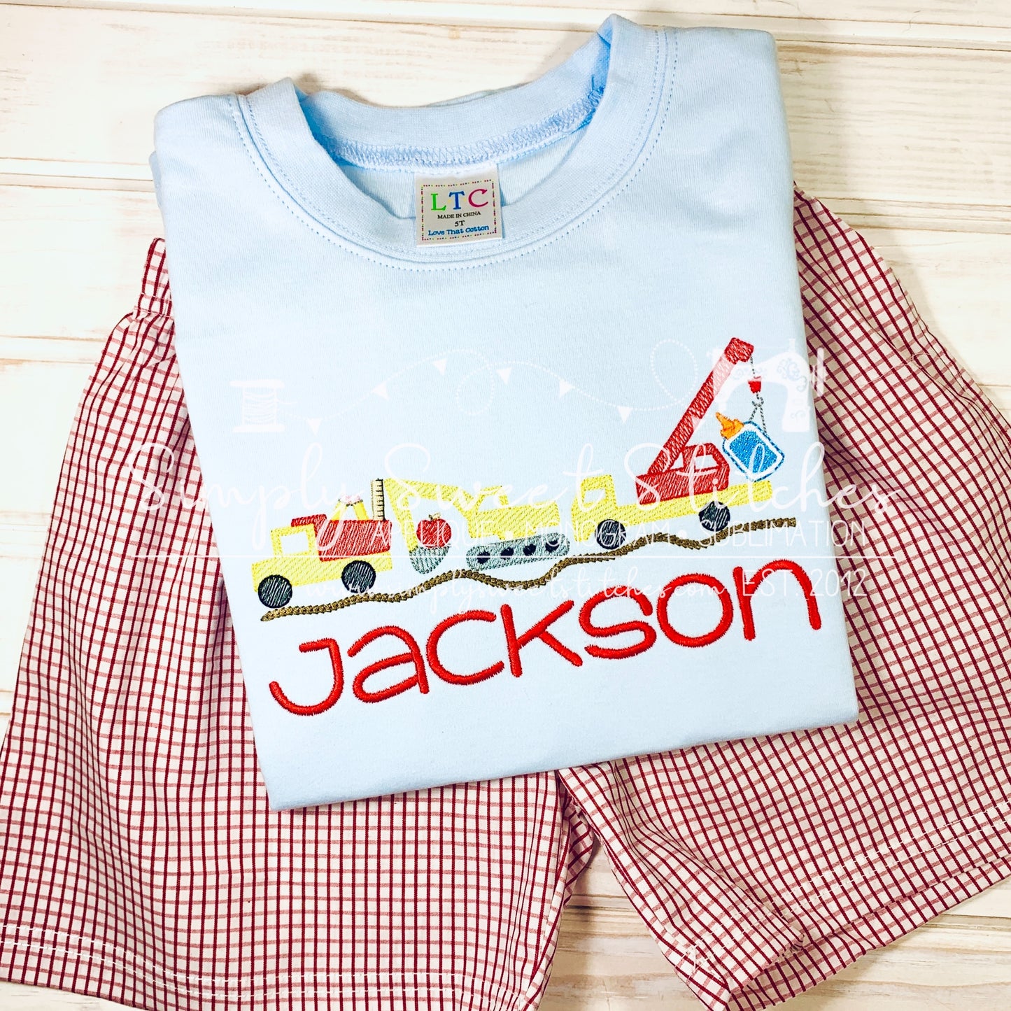 2106 - SCHOOL SUPPLIES CONSTRUCTION - SKETCH CHILD SHIRT