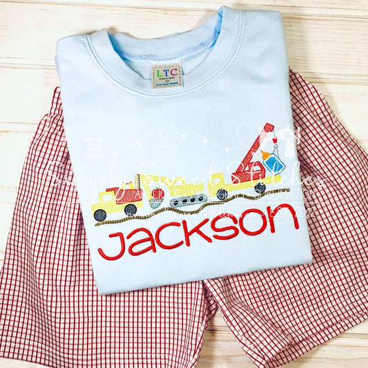 2106 - SCHOOL SUPPLIES CONSTRUCTION - SKETCH CHILD SHIRT