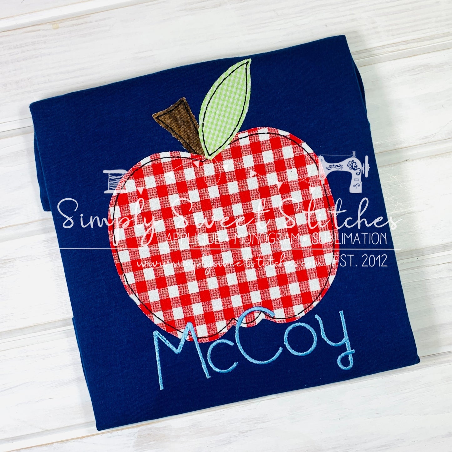 1720 - APPLE - APPLIQUE CHILD SHIRT
