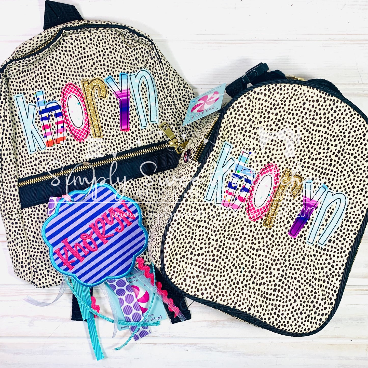 1133 - GIRL NAME - APPLIQUE BACKPACK