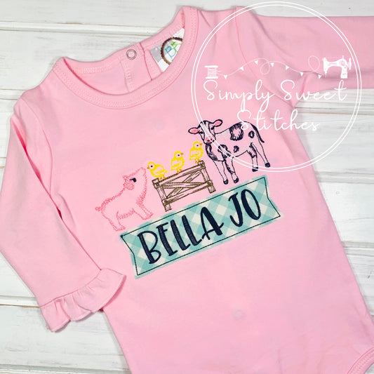 2098 - FARM SCENE - SKETCH CHILD SHIRT