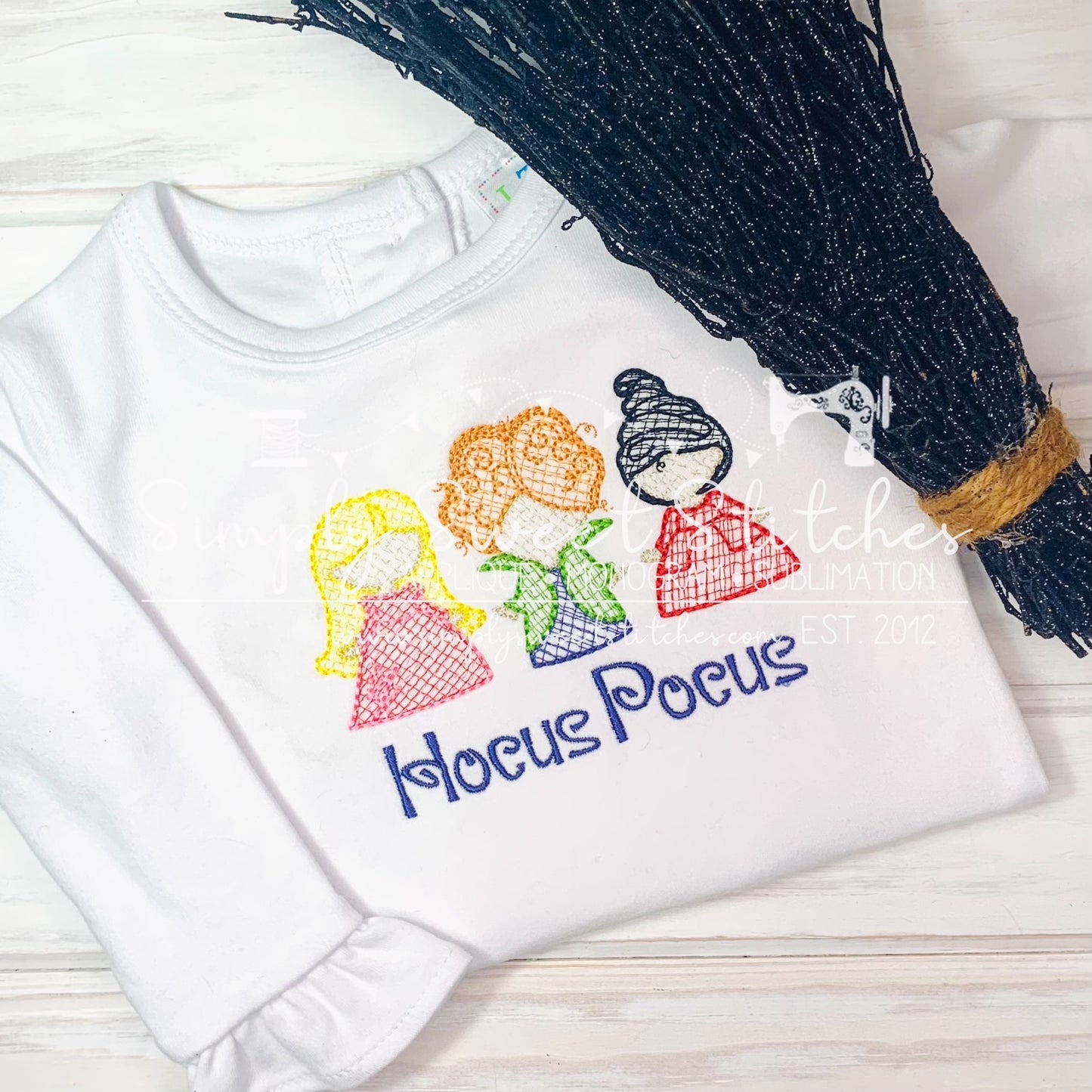 1388 - WITCH SISTER TRIO - SKETCH CHILD SHIRT