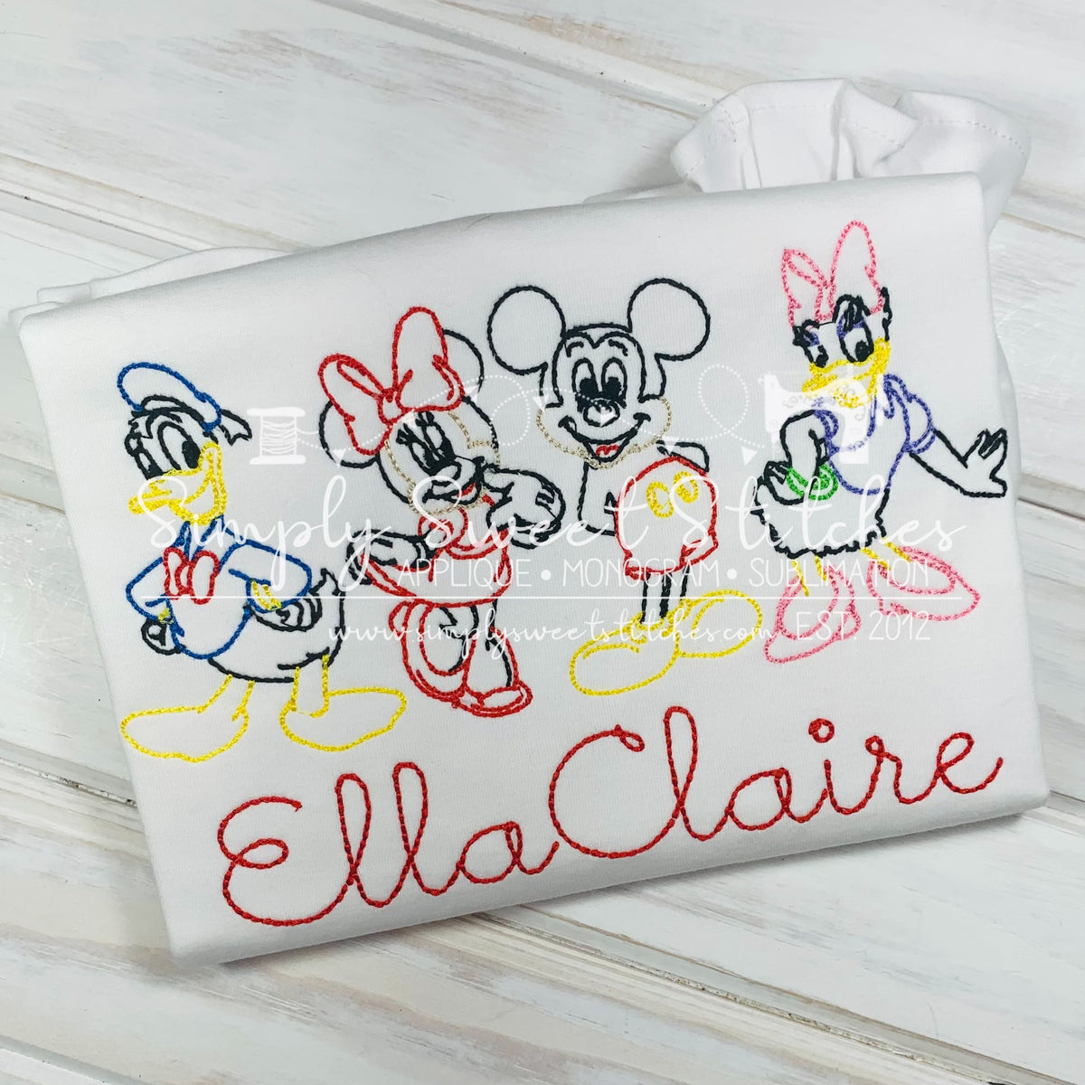 1800 - MOUSE FRIENDS - SKETCH CHILD SHIRT