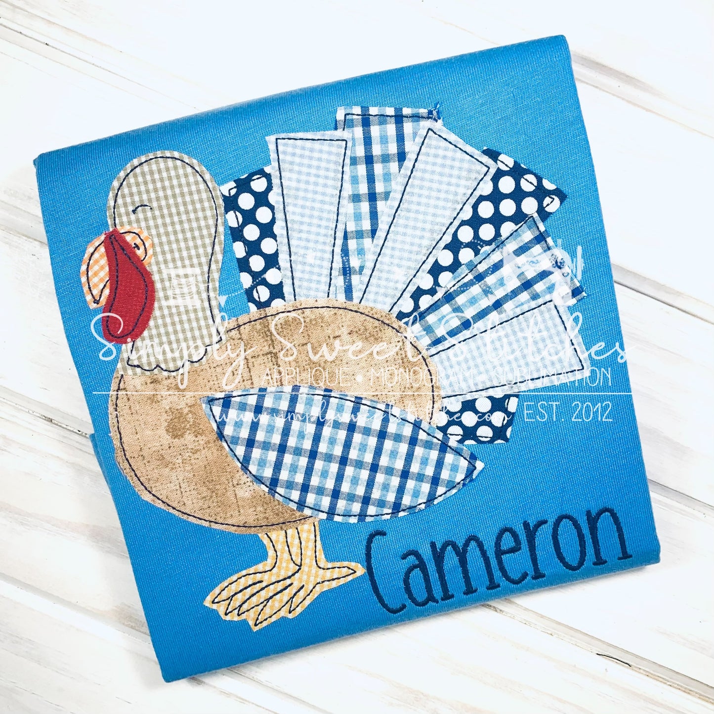 1192 - TOM TURKEY - APPLIQUE CHILD SHIRT
