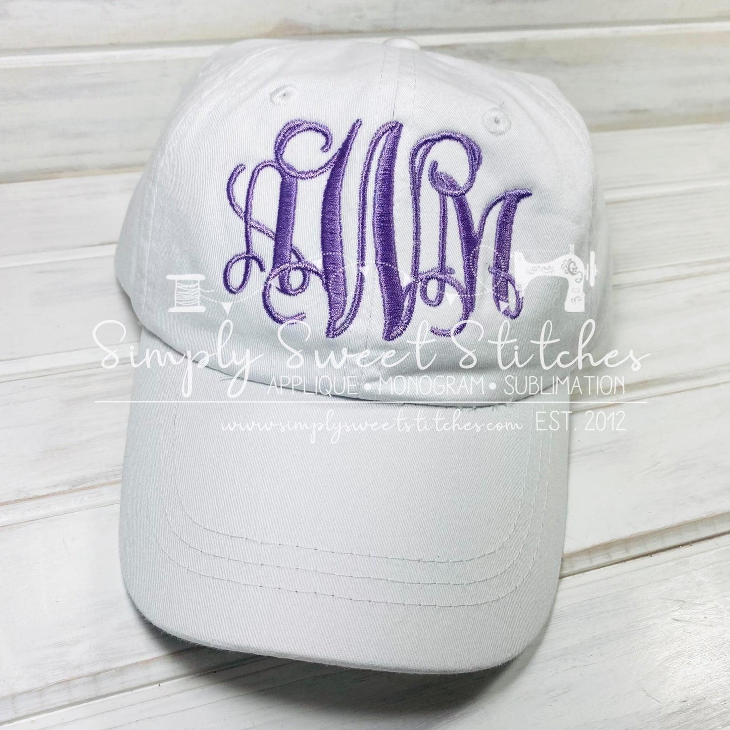 1068 - MONOGRAMMED BASEBALL HAT