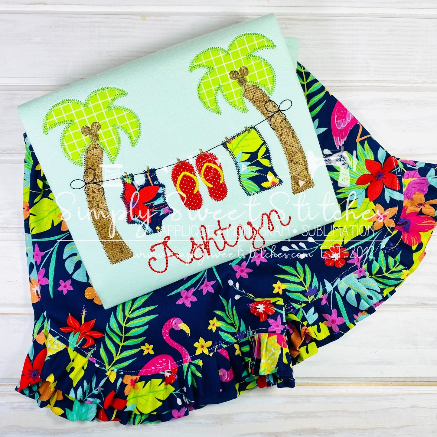 1984 - SUMMER CLOTHES LINE - APPLIQUE CHILD SHIRT