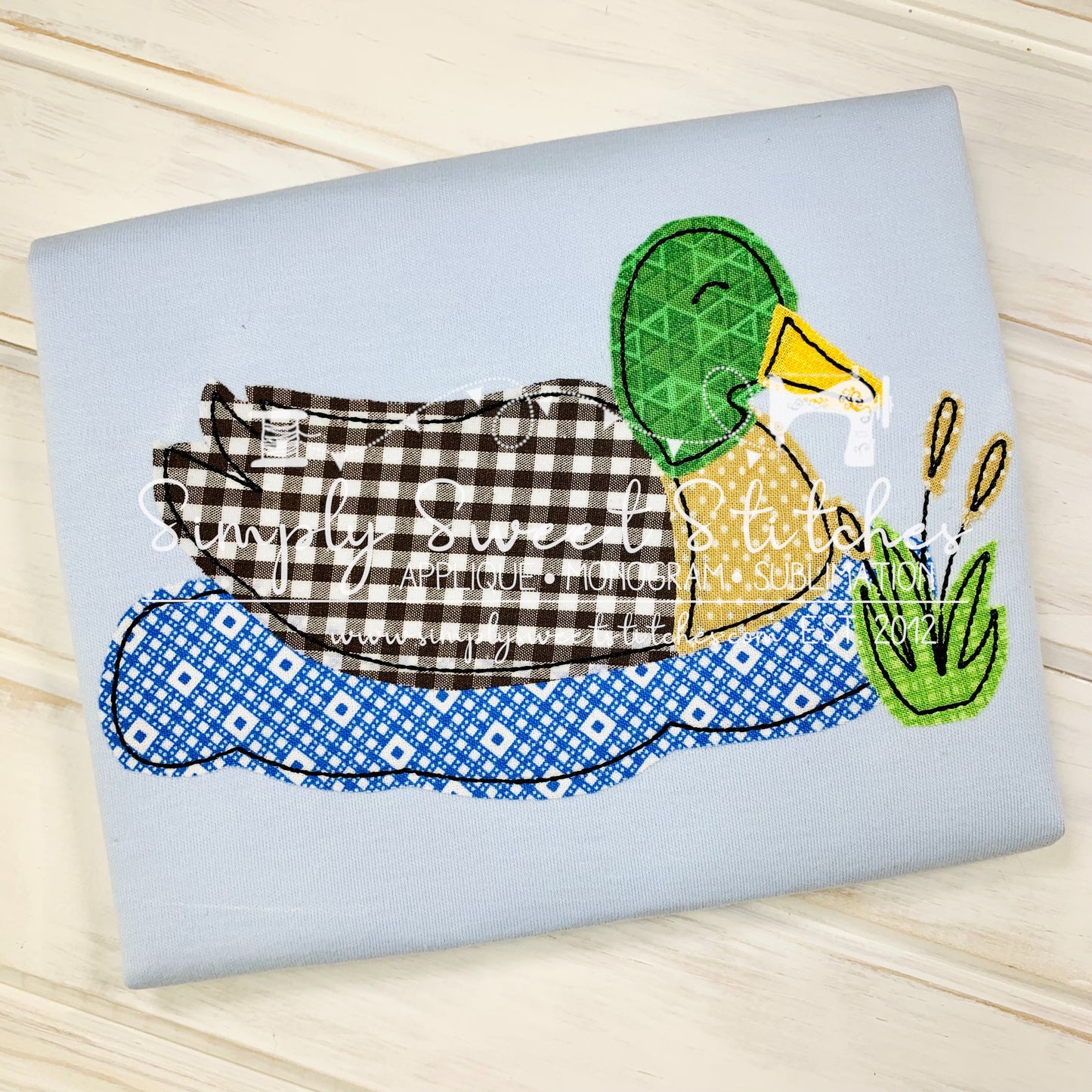 1558 - DUCK - APPLIQUE CHILD SHIRT