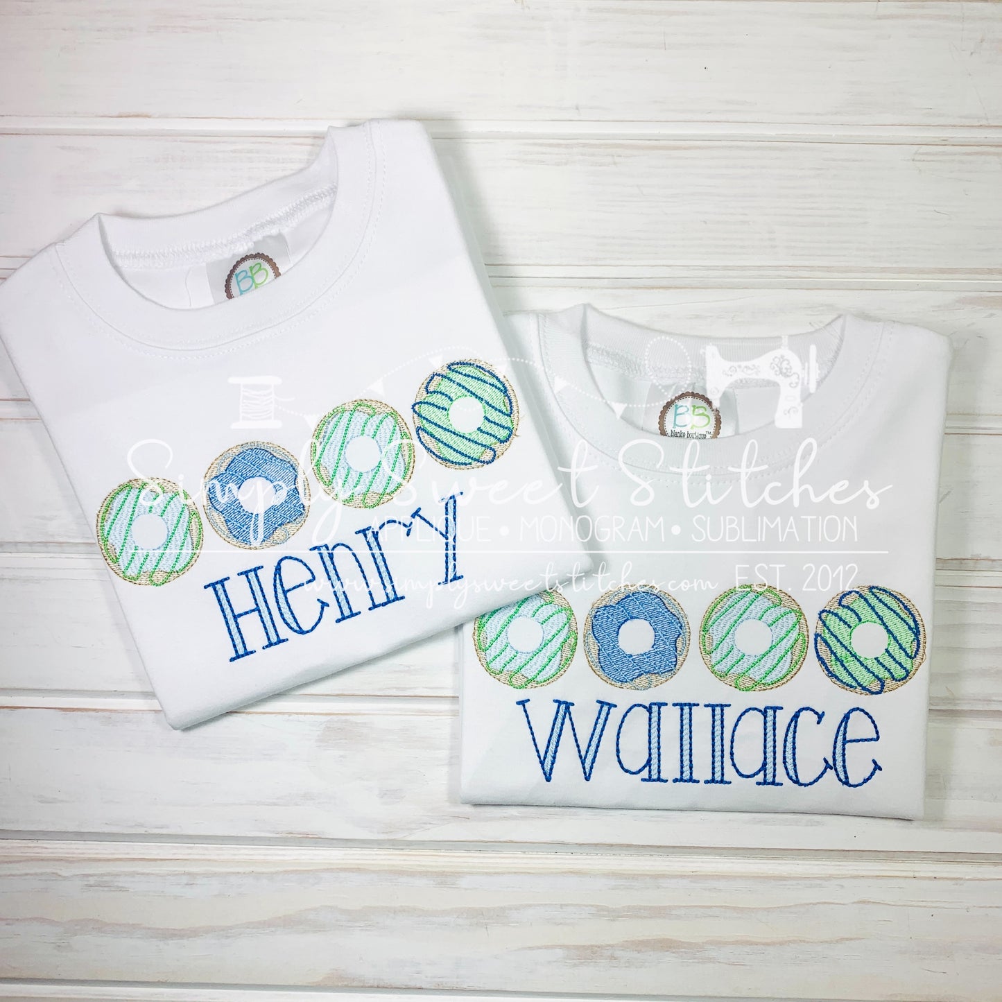 1684 - BOYS DOUGHNUT LINEUP - SKETCH CHILD SHIRT