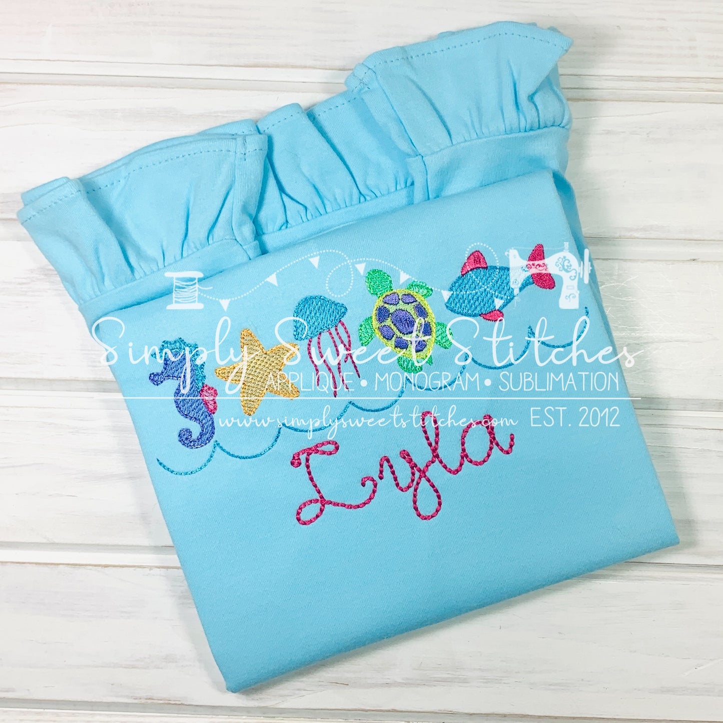 1003 - SEA CREATURES - SKETCH CHILD SHIRT