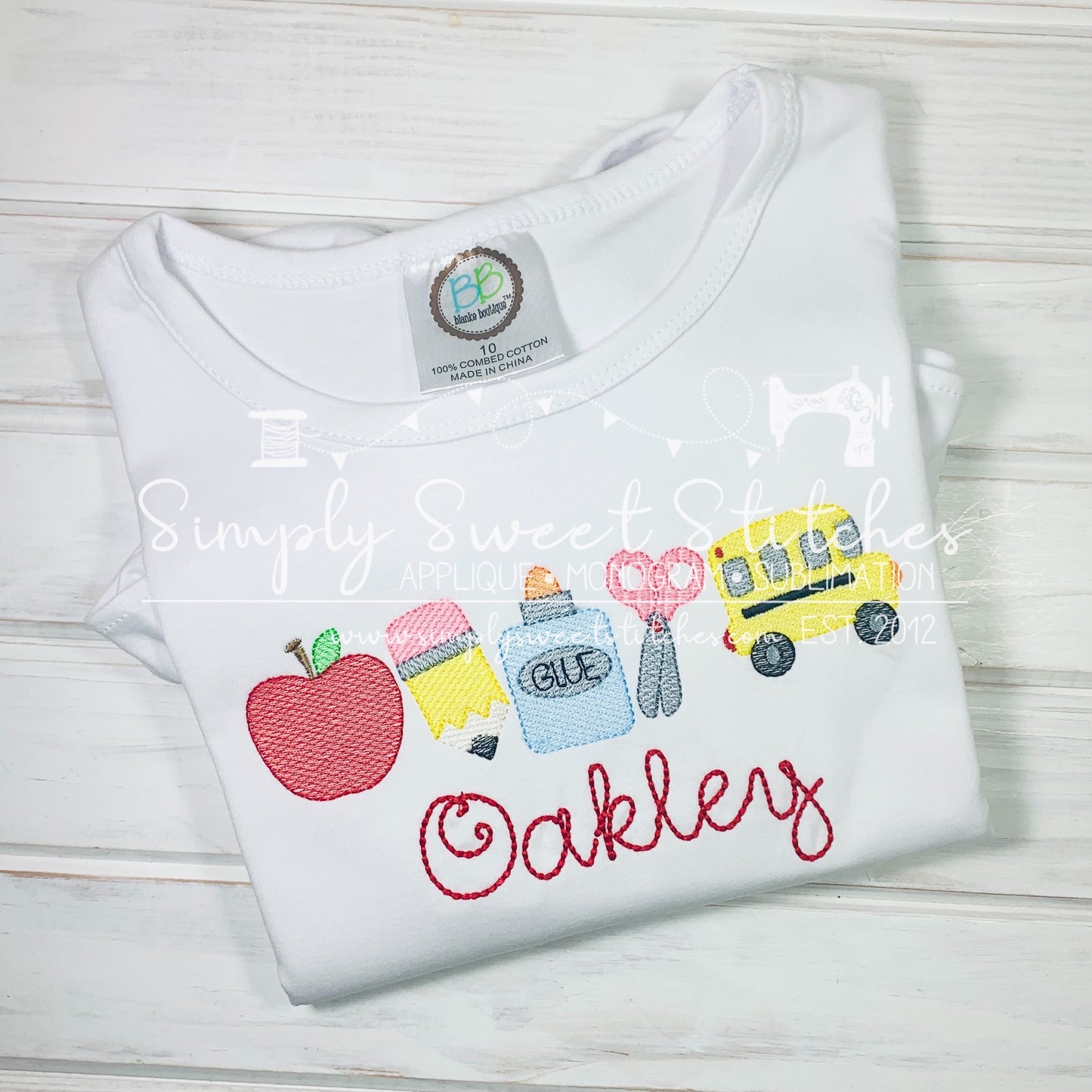 2090 - SCHOOL SUPPLIES - SKETCH CHILD SHIRT