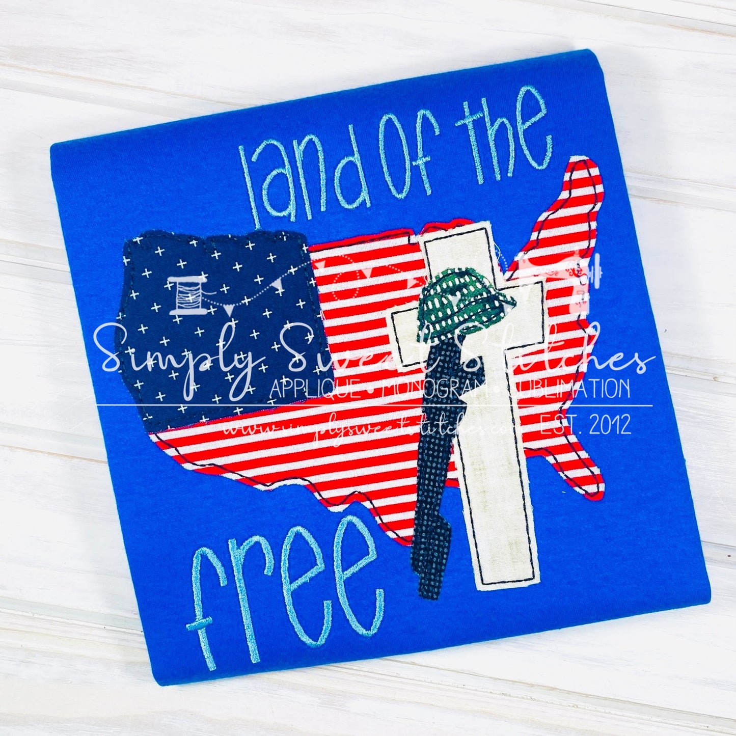 2014 - BOY LAND OF FREE USA - APPLIQUE CHILD SHIRT