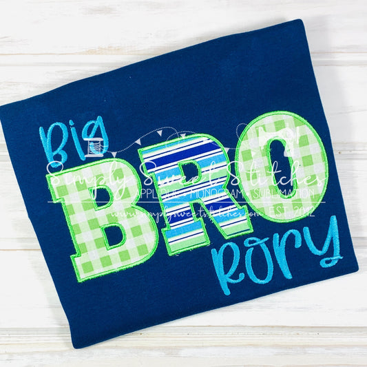 1031 - BIG BRO - APPLIQUE CHILD SHIRT