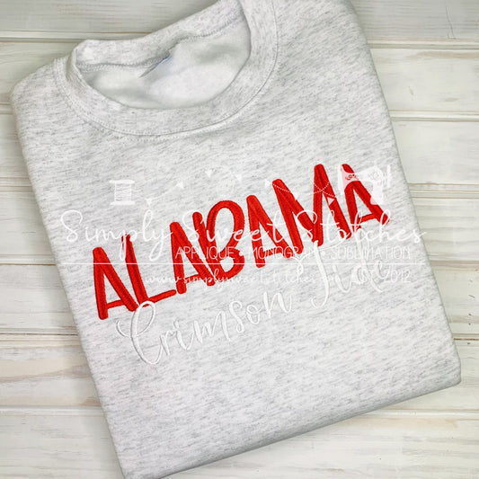 1895 - ALABAMA TEAM SPIRIT - EMBROIDERY CHILD SWEATSHIRT