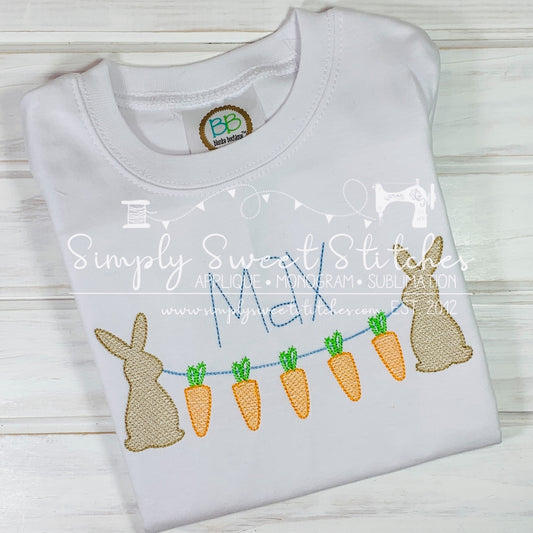 1545 - EASTER BUNTING BOY - SKETCH CHILD SHIRT