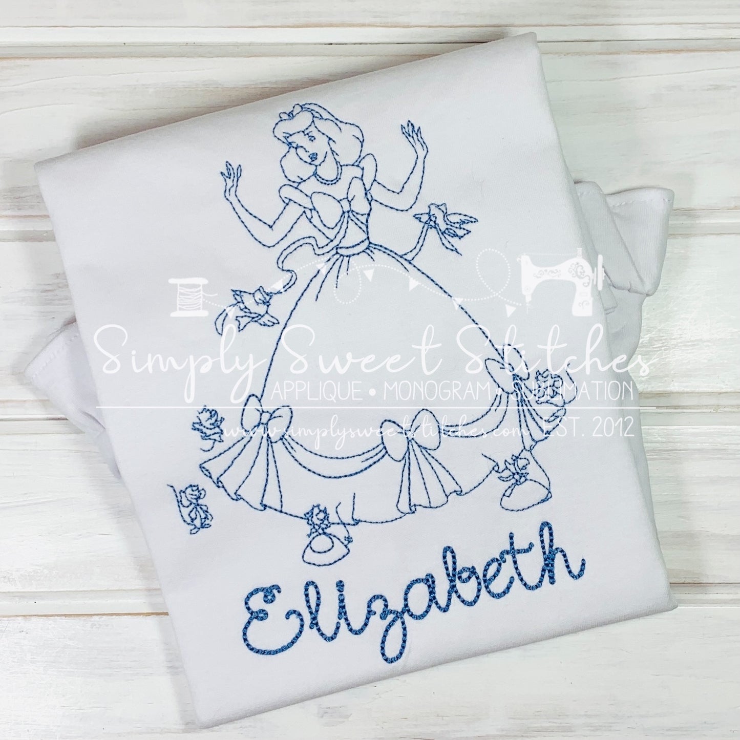 2040 - CINDERELLA - SKETCH CHILD SHIRT