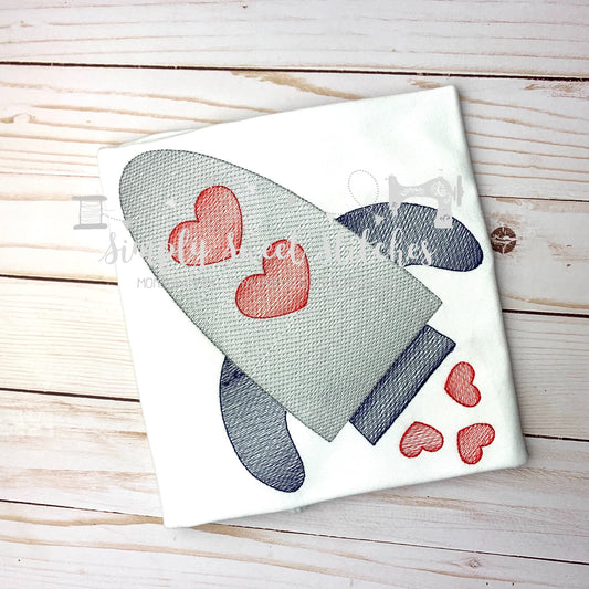 1387 - LOVE ROCKET - SKETCH CHILD SHIRT